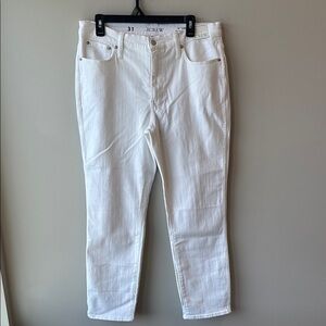 J.Crew White Denim Jeans 31 NWT vintage straight